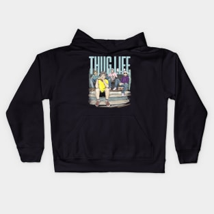 Thug Life Girls Watercolor Kids Hoodie